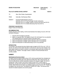 Student Nutrition Services Consultant Contract for 2015-16