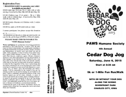 Dog Jog Printable Application Form