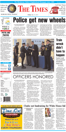 OFFICERS HONORED - The Pawtucket Times