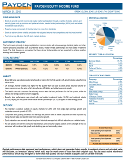 Fund Fact Sheet - Payden and Rygel