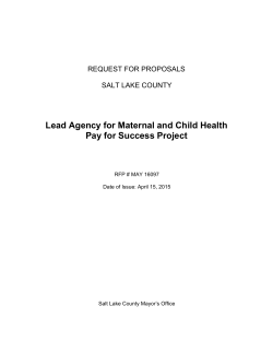 child/maternal health