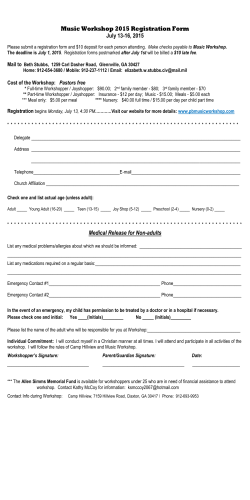 Registration form for 2015