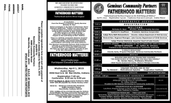 Wednesday, April 1, 2015 2 2015 Conference Participant Essential