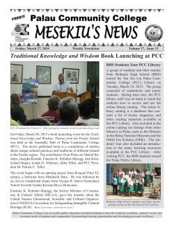 Traditional Knowledge and Wisdom Book Launching at PCC