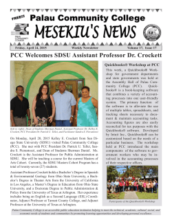 PCC Welcomes SDSU Assistant Professor Dr. Crockett