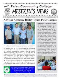 Advisor Anthony Bailey Tours PCC Campus