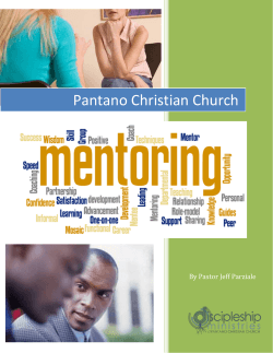 Mentoring Ebook - Pantano Christian Church