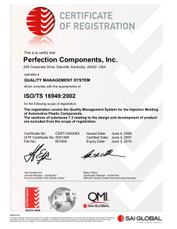 Perfection Components, Inc. - pc