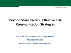Beyond Scare Tactics: Effective Risk Communication Strategies