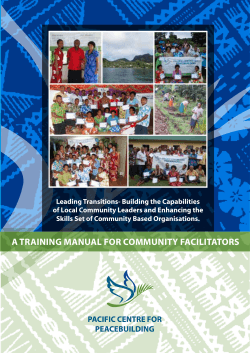 PCP â Leading Transitions Manual
