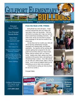 the April Newsletter - Pinellas County Schools