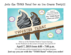 TSMS Band - Twistee Treat Fundraiser Flyer
