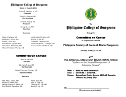 Committee on Cancer - Philippine College of Surgeons