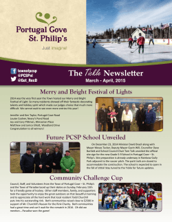 March - April 2015 - Town of Portugal Cove