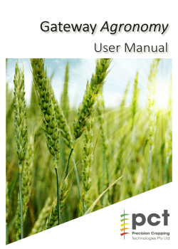 User Manual - PCT agCloud