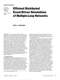 Efficient distributed event-driven simulations of multiple