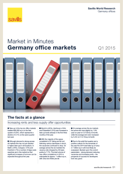 Market in Minutes Germany office markets Q1 2015