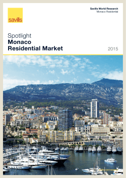 Spotlight: Monaco Residential Market 2015