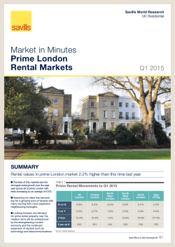 Market in Minutes Prime London Rental Markets