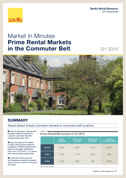 Market in Minutes Prime Rental Markets in the Commuter Belt