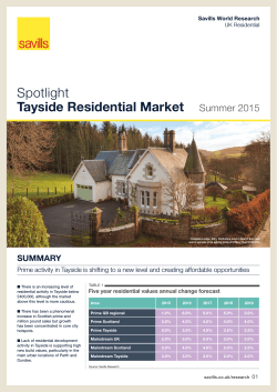 Spotlight Tayside Residential Market Summer 2015