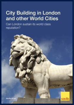 City Building in London and other World Cities