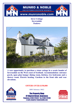 Inver Cottage Inverasdale Poolewe A rare opportunity to