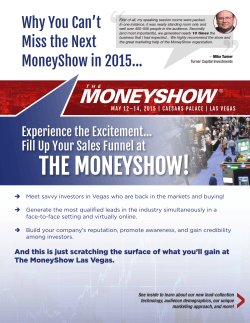 THE MONEYSHOW! - MoneyShow.com
