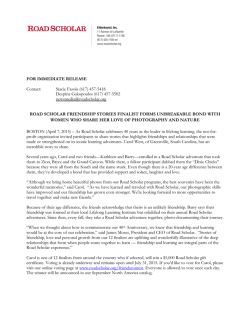 FOR IMMEDIATE RELEASE Contact: Stacie Fasola