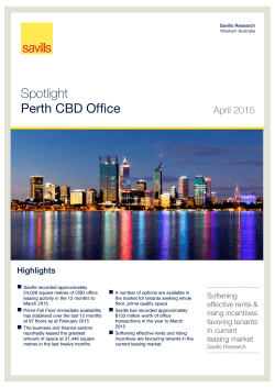 Spotlight Perth CBD Office Q1/2015