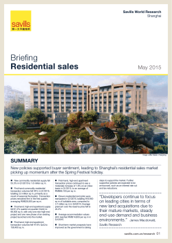 Briefing Residential sales