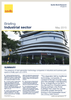 Singapore Industrial Briefing Q1 2015