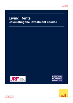 Living Rents â Calculating the investment needed
