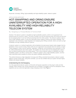 Hot-Swapping and ORing Ensure Uninterrupted Operation