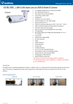 GV-BL1500 1.3MP H.264 Super Low Lux WDR IR Bullet IP Camera