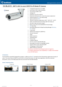 GV-BL3410 3MP H.264 3x zoom WDR Pro IR Bullet IP Camera