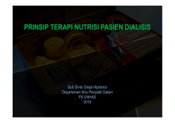 PRINSIP TERAPI NUTRISI PASIEN DIALISIS - PD.IPDI