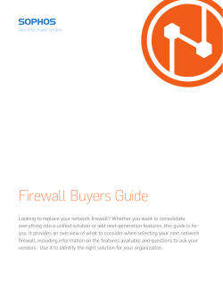 Sophos Firewall Buyers Guide