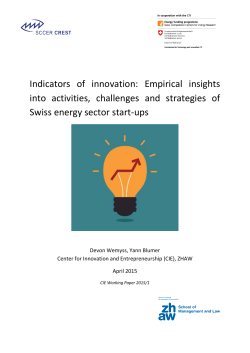 Indicators of innovation: Empirical insights into activities