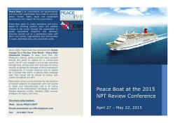 2015 NPT RevCon Peace Boat Brochure