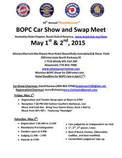 BOPC Car Show and Swap Meet May 1 & 2 , 2015