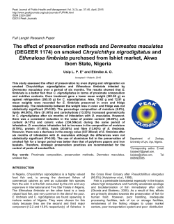 FULL TEXT PDF - Peak Journals