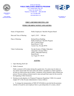 FIRST AMENDED MEETING AND PUBLIC HEARING NOTICE AND