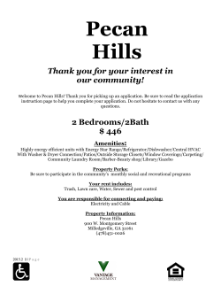 Rental Application - Pecan Hills of Milledgeville