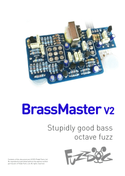 Brass Master - Fuzz Dog`s Pedal Parts