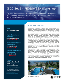 Call for Papers - pediswesa`2015