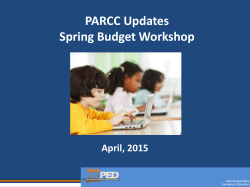 PARCC Updates Spring Budget Workshop