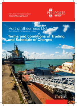 STC1 Medway Conditions of Trading and Charges 2015
