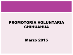 PromotorÃ­a Voluntaria Chihuahua â Marzo