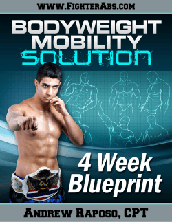 4 Week Mobility Blueprint www.FighterAbs.com 1